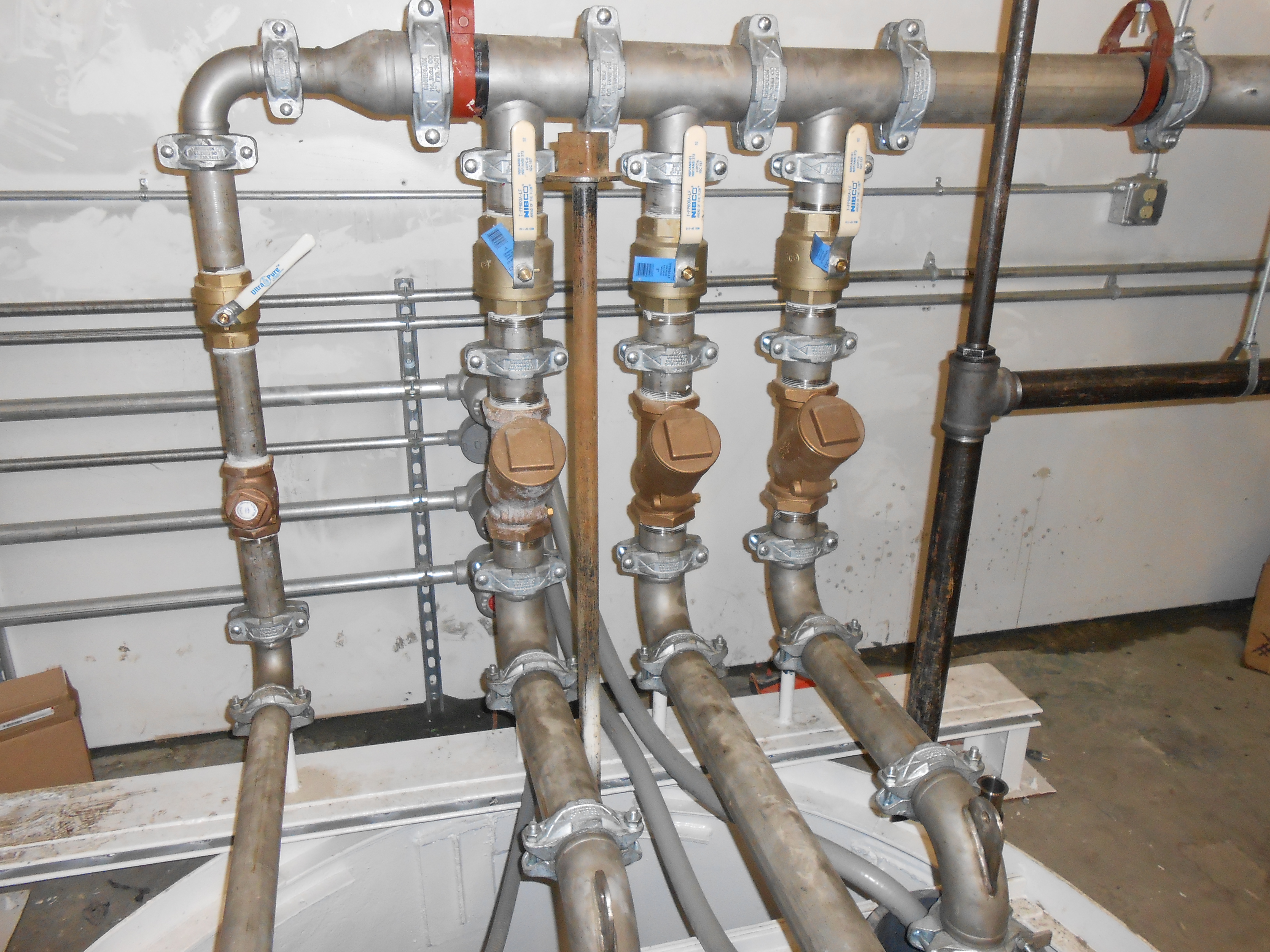 BUECI Pumphouse New Raw Water Pumps Manifold